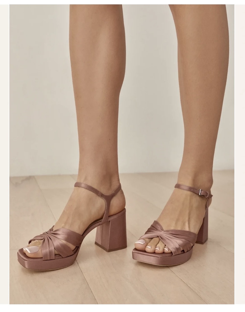 Reformation Maize Platform Sandal Praline - Size 8 - Picture 4 of 6